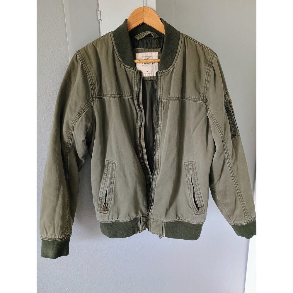 Hollister Y2K flight bomber military Field canvas gorpcore streetwear Old money